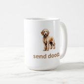 Mug Chou Goldendoodle "Envoyer Doodz" 2 (Devant droit)