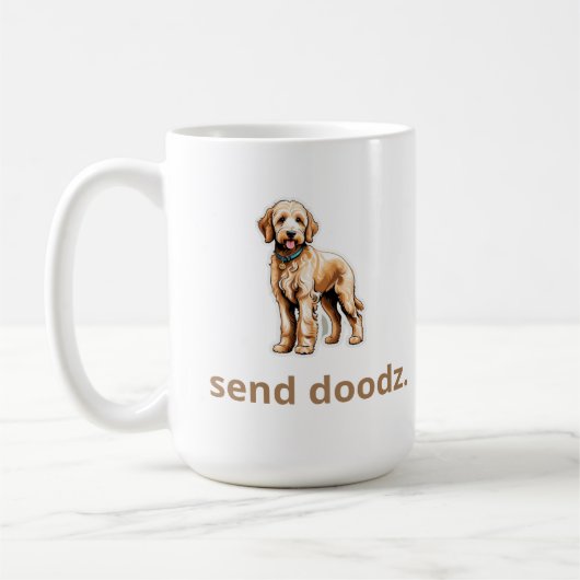 Mug Chou Goldendoodle "Envoyer Doodz" 2 (Gauche)