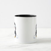 Mug Chou Mignon Pingouin Hiver Confortable (Centre)