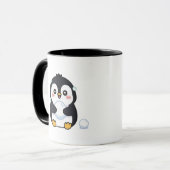 Mug Chou Mignon Pingouin Hiver Confortable (Devant gauche)