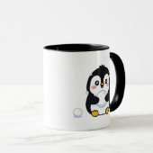 Mug Chou Mignon Pingouin Hiver Confortable (Devant droit)