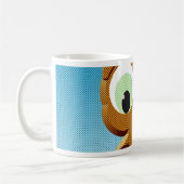 Mug Chouette à caricature au papier (Gauche)