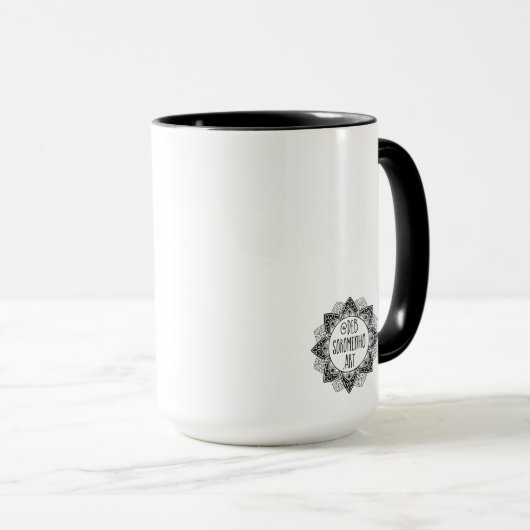 Mug Chouette à cornes (Devant droit)