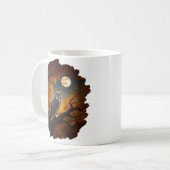 Mug Chouette à cornes en automne (Devant gauche)