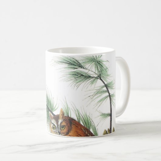 Mug Chouette à cris de l'Est par Audubon (Devant droit)