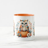 Mug Chouette à écaille sur Citrouille — Chouette à cot (Centre)
