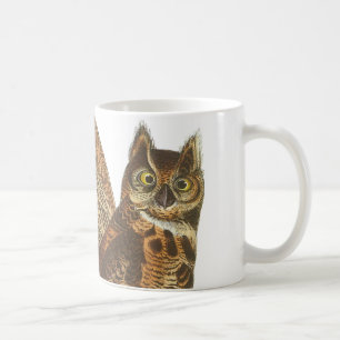 Mug Chouette à grande corne par Audubon