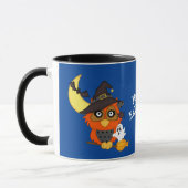 Mug Chouette à hotte et Halloween fantôme (Gauche)