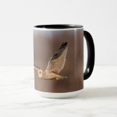 Mug Chouette à oreilles courtes en vol (Devant droit)