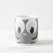 Mug Chouette À Papier En Noir Et Blanc (Centre)