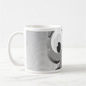 Mug Chouette À Papier En Noir Et Blanc (Gauche)