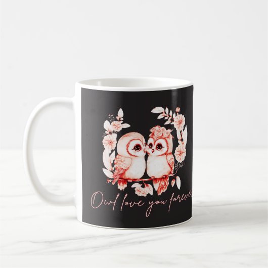 Mug Chouette Aimez-vous pour toujours (Gauche)