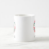 Mug Chouette aquarelle décorative avec Rose (Centre)