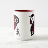 Mug Chouette Athénienne Cute Coin grec antique (Centre)