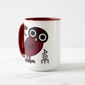 Mug Chouette Athénienne Cute Coin grec antique (Devant gauche)