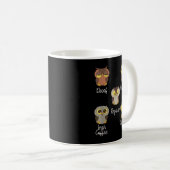 Mug Chouette au café (Devant droit)