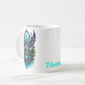 Mug Chouette aux éléments magiques. (Devant gauche)