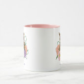 Mug Chouette aux fleurs pastel de printemps (Centre)