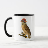 Mug Chouette avec Casquette Bowler style Steampunk (Gauche)
