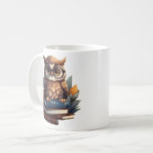 Mug Chouette avec livres (Devant gauche)