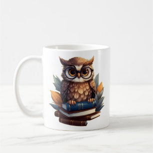 Mug Chouette avec livres