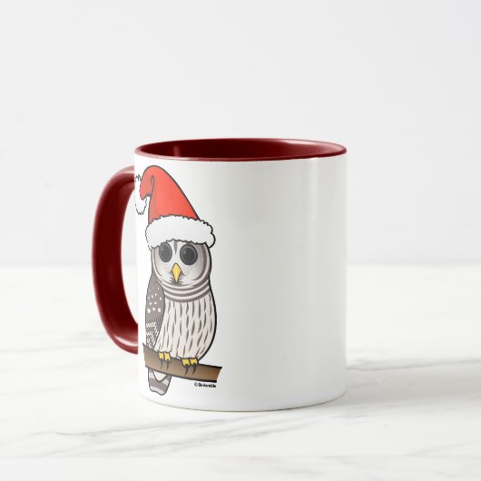 Mug Chouette barrée de Noël Père Noël (Devant gauche)