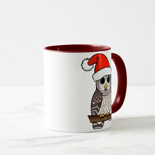 Mug Chouette barrée de Noël Père Noël (Devant droit)