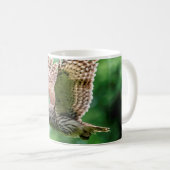 Mug Chouette barrée en vol (Devant droit)