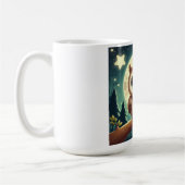 Mug Chouette bébé la nuit avec lune (Gauche)