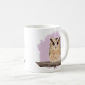 Mug Chouette Bébé mignonne - Rose (Devant droit)