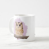 Mug Chouette Bébé mignonne - Rose (Devant gauche)