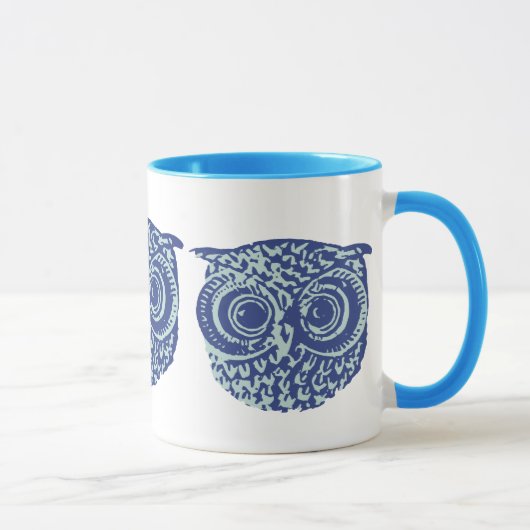 Mug Chouette bleue (Droite)