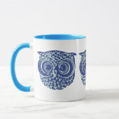 Mug Chouette bleue (Gauche)