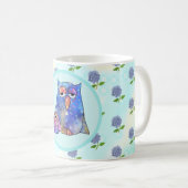 Mug Chouette bleue (Devant droit)