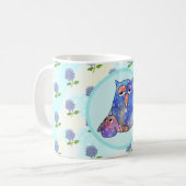 Mug Chouette bleue (Devant gauche)