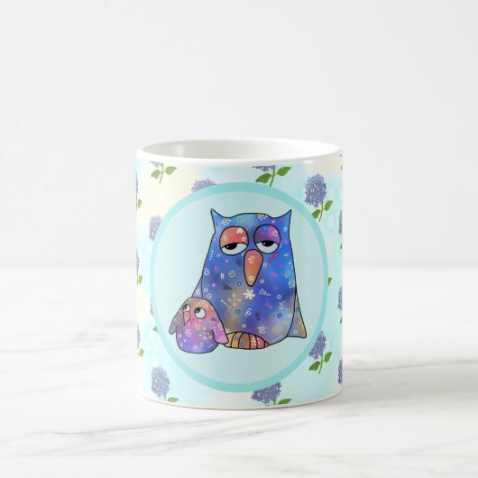 Mug Chouette bleue (Centre)