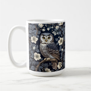 Mug Chouette Bleue Du Nord Et Fleurs De Lune Sur Marin