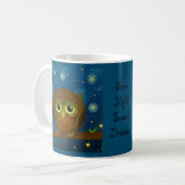 Mug Chouette brune mignonne de nuit (Devant gauche)