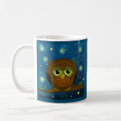 Mug Chouette brune mignonne de nuit (Gauche)
