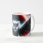 Mug Chouette céleste cosmique mystique (Devant droit)