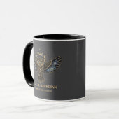 Mug Chouette céleste Gardien cosmique (Devant gauche)
