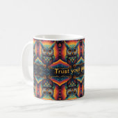 Mug Chouette cosmique de sagesse (Devant gauche)