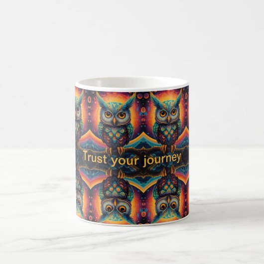 Mug Chouette cosmique de sagesse (Centre)