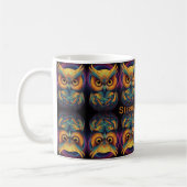 Mug Chouette cosmique de sagesse (Gauche)