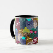 Mug Chouette dans la couronne (Devant gauche)