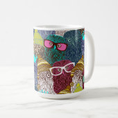 Mug Chouette dans la couronne (Devant droit)