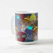 Mug Chouette dans la couronne (Devant gauche)