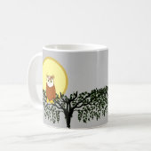 Mug - Chouette dans les branches de l'arbre avec l (Devant gauche)