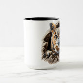 Mug Chouette dans un trou d'arbre (Centre)