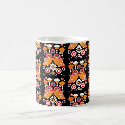 Mug Chouette d'art populaire (Centre)